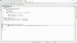 Java Tutorial: Java Program to demonstrate Multiple Type Parameters In Java Generics
