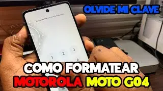 HARD RESET MOTOROLA MOTO G04⎪ OLVIDE CONTRASEÑA DE PANTALLA ⎪COMO FORMATEAR UN CELULAR MOTOROLA