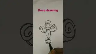 #shorts/How to draw rose flowers (Mani creative world)