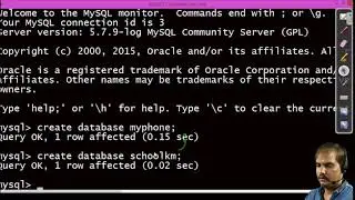 Creating, Using, Listing/Searching, Deleting Database in MySQL.