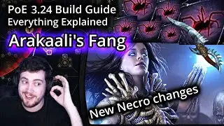 PoE Build Guide - Arakaali's Fang lvl 98 (3.24 Necropolis) Spider Queen Necromancer