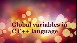 Global variables in C C++ - C++ Coaching Kolkata [ www.OnlineComputerTeacher.net]