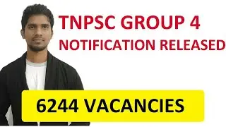 TNPSC GROUP 4 EXAM 2024 NOTIFICATION