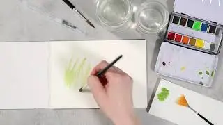 How to make light strokes with watercolour