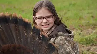 8 yr old  |  Her FIRST Turkey Ever!