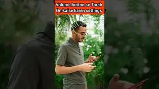 How to turn on Torch using Volume button in android #shorts