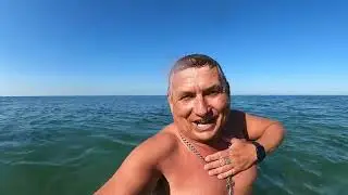 #Анапа. Сегодня 09.04.2024. Чёрное море. Ж/К «АНАПОЛИС» Пляж «Шингари».Время 9.00. Воздух 16.Море 11