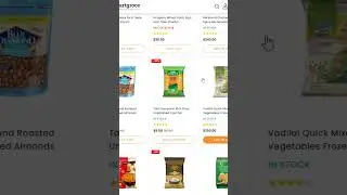 Online Grocery Website Catalog Design 