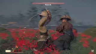 Ghost of Tsushima 고스트 오브 쓰시마 파인화 밭 대결 vs 낭인무사 히로츠네 NG+ Hard+