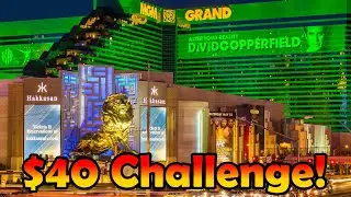 GOOD TIMES AT MGM GRAND!! 🎰 - $40 Slot Challenge #27 - Inside the Casino