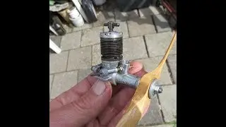 1954 Super Tigre G 26 1.5 diesel  test run after carter repair!