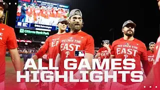 Highlights from ALL games on 9/23! (Phillies win NL East title!)