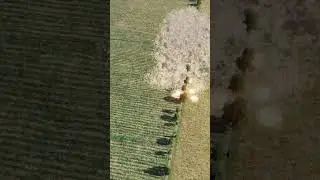 A-10 Warthog Carpet Bombing with Cluster Bombs DCS