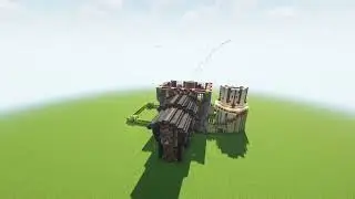 House 3D printing timelapse in Minecraft-speedbuilding