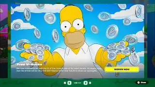 Fortnite is GIVING EVERYONE FREE V-BUCKS! (SIMPSONS)