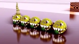 Pacman Eating watermelon Animation