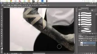 Adobe Photoshop CS6 - Como Colocar tatuagem no corpo Tutorial BR - kizzampz