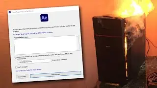 When After Effects Crashes The Video Ends