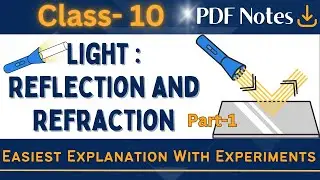 Light Reflection and Refraction Class 10 | Part-1| Light , Reflection of Light | Class 10 Science