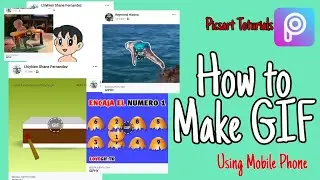 How to make gif | Using Android phone | using picsart | tagalog