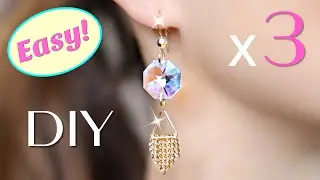 3 Pairs of Easy Earrings - How to Make Earrings at Home