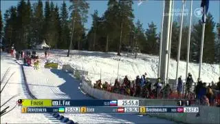 Biathlon Sprint der Männer in Oslo 2013
