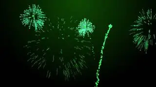 Fireworks green screen HD
