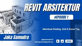REVIT ARSITEKTUR - DINDING GRID & ROOMTAG #PART1 #revit #revitarchitecture #tutorialrevit #bim