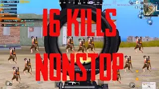 16 kills non stop ! pubg mobile ! tapatap 16 kills !