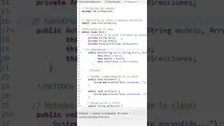 Como organizar correctamente una clase en Java #java #cursodejava #programacion  #tips