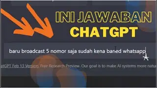 Baru Broadcast 5 Nomor Sudah Ke Blokir , Ini jawaban ChatGPT