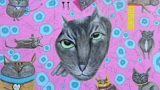Tommy at Brisbane Street Art Festival creating his Queen Nala mural