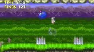 Getting all chaos emeralds in Marble Garden Act 1