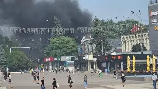 Сильный пожар в Бельцах в районе Городского рынка - 30 августа 2024 г.