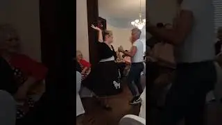 Dancing at Kirby Hill House.