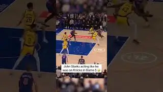 John Starks did this @ the Knicks game #Imready #Knicks #pacers #starks #nba