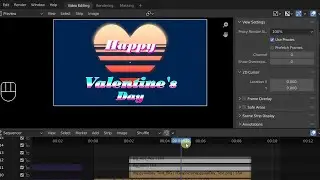Blender VSE - 80's style RETRO Valentine's MoGraph - Full Tutorial