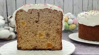PP KULICH Easter without yeast. Icing without eggs