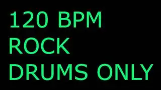 120BPM Rock Drums Only // Drum Backing Track
