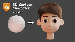 3D Character modeling | Blender Tutorial for Beginners | blender 4.0