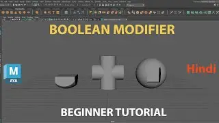 How to use boolean tool in maya | Hindi tutorial |Easy | Reven 3d