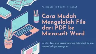 Cara mudah merubah PDF ke Word secara Online