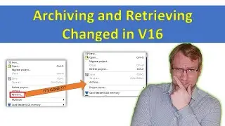 TIA Portal: Archive and Retrieve Projects (V16 vs V13/14/15)
