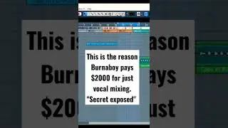 Reason why Burnaboy pays $2000 just for Vocal mixing and mastering... "SECRET EXPOSED"