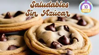 ¡Galletas de Chocolate Saludables SIN Azúcar y SIN Harina en 10 Minutos! 🍪✨