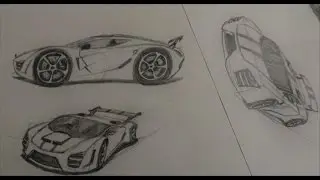 How to rapid sketch a car | Easy and simple (PART 1)