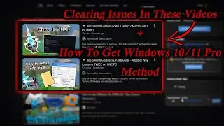 Showing Some Fixes I found For Some RDP issues + Windows 10/11 Pro Method