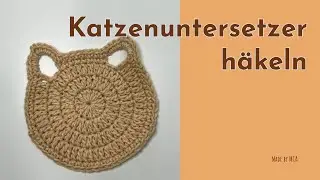 Katzenuntersetzer häkeln - anfängergeeignet