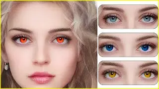 How to Change Eye Color in Photoshop || Hue / Saturation || Change Eye Color