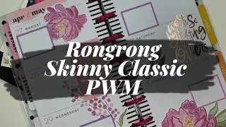 Rongrong Skinny Classic Planner | Plan With Me | Flowers
